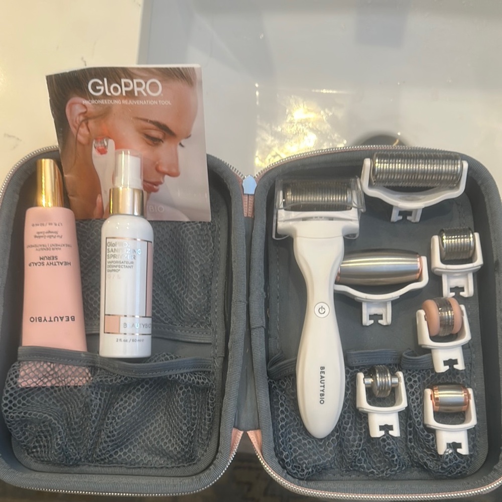 Microneedling set with multiple add on attachements
